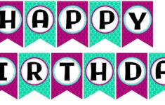 10 Best Happy Birthday Banner Printable Printablee