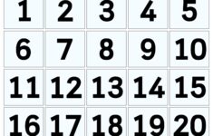 10 Best Large Printable Number Cards 1 20 Printablee