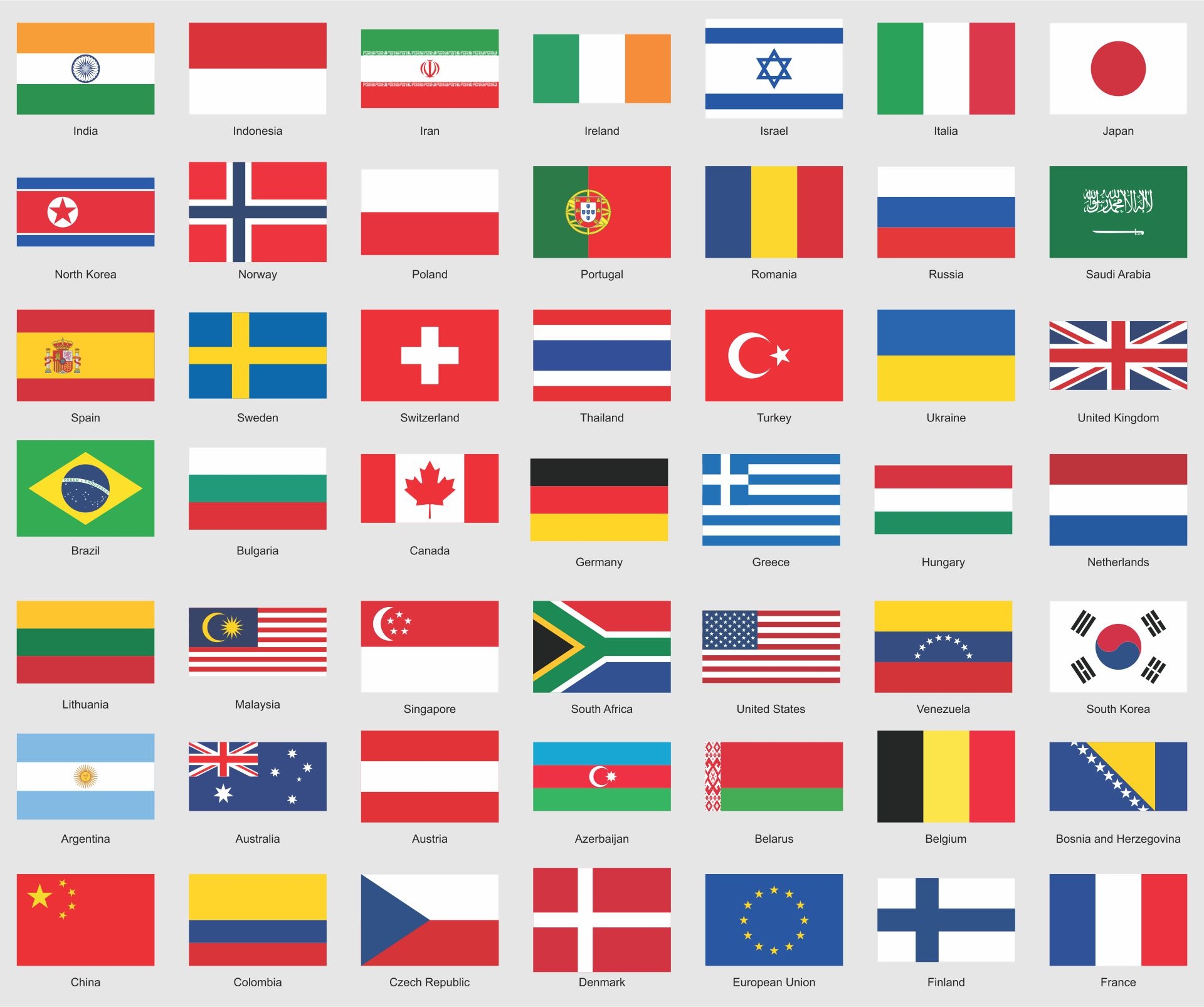 10 Best Printable Flags Of Different Countries Printablee