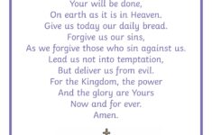 10 Best Printable Lord s Prayer Craft Printablee
