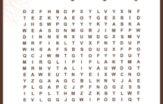 10 Best Thanksgiving Printable Word Searches 2nd Grade Printablee