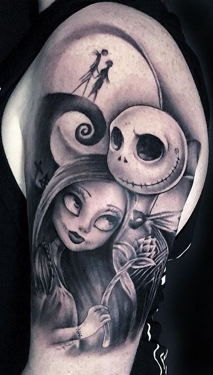 100 Unique Jack And Sally Tattoos The Nightmare Before Christmas 