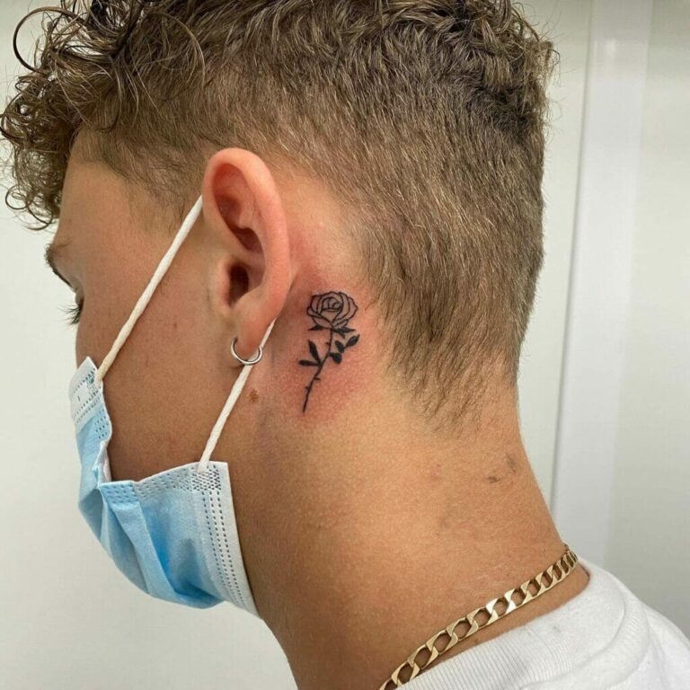 101 Best Behind Ear Tattoo Male Ideas You ll Have To See To Believe 