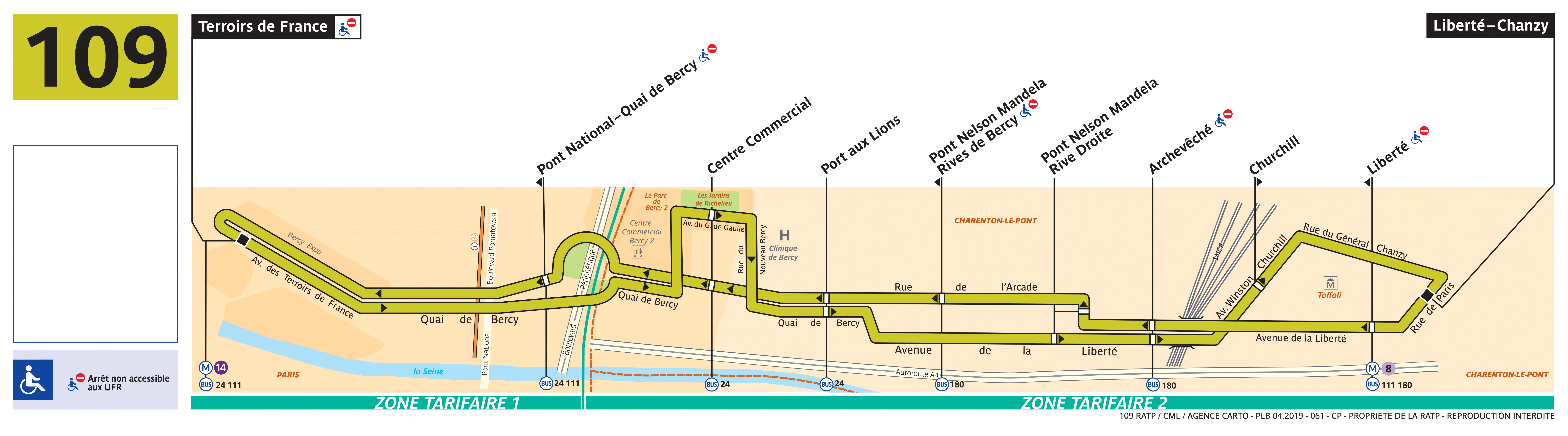109 Bus Schedule Weekday