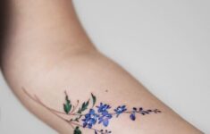 20 Gorgeous Larkspur July Birth Flower Tattoo Ideas