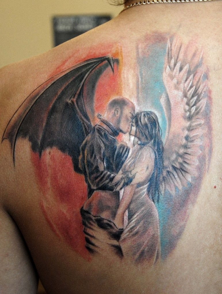 20 Great Devil And Angel Tattoo Designs EntertainmentMesh