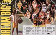 2004 2005 Iowa Womens Basketball Dream Big Schedule Poster Featuring