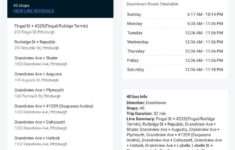 40 Bus Time Schedule Line Route DocsLib