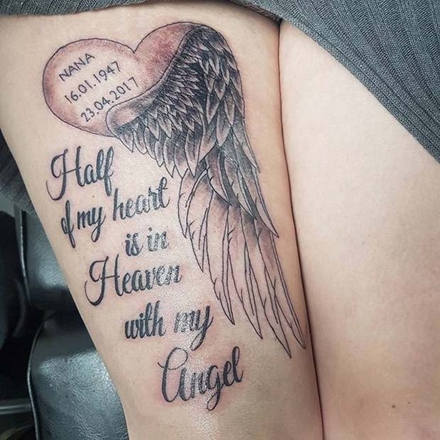 43 Emotional Memorial Tattoos To Honor Loved Ones Page 2 Of 4 StayGlam