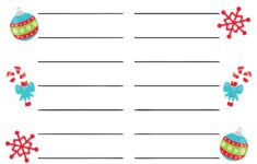 5 Best Free Printable Christmas List Paper Printablee