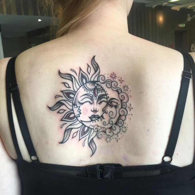 50 Wonderful Sun And Moon Tattoo Designs You Will Love Tats n Rings