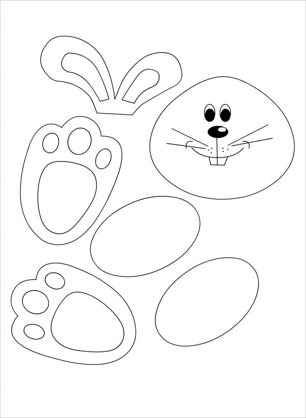 9 Bunny Templates PDF DOC