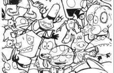 90s Nickelodeon Coloring Page KidsPracticalBooks