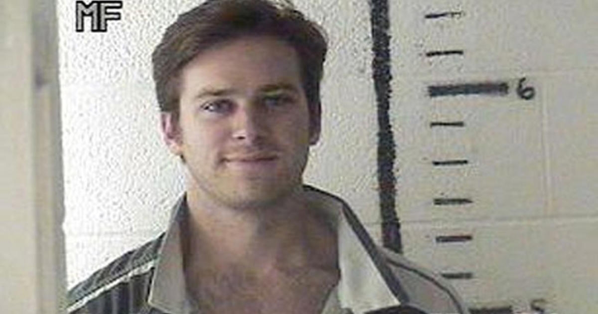 Armie Hammer Mug Shot Surfaces After Drug Bust CBS News