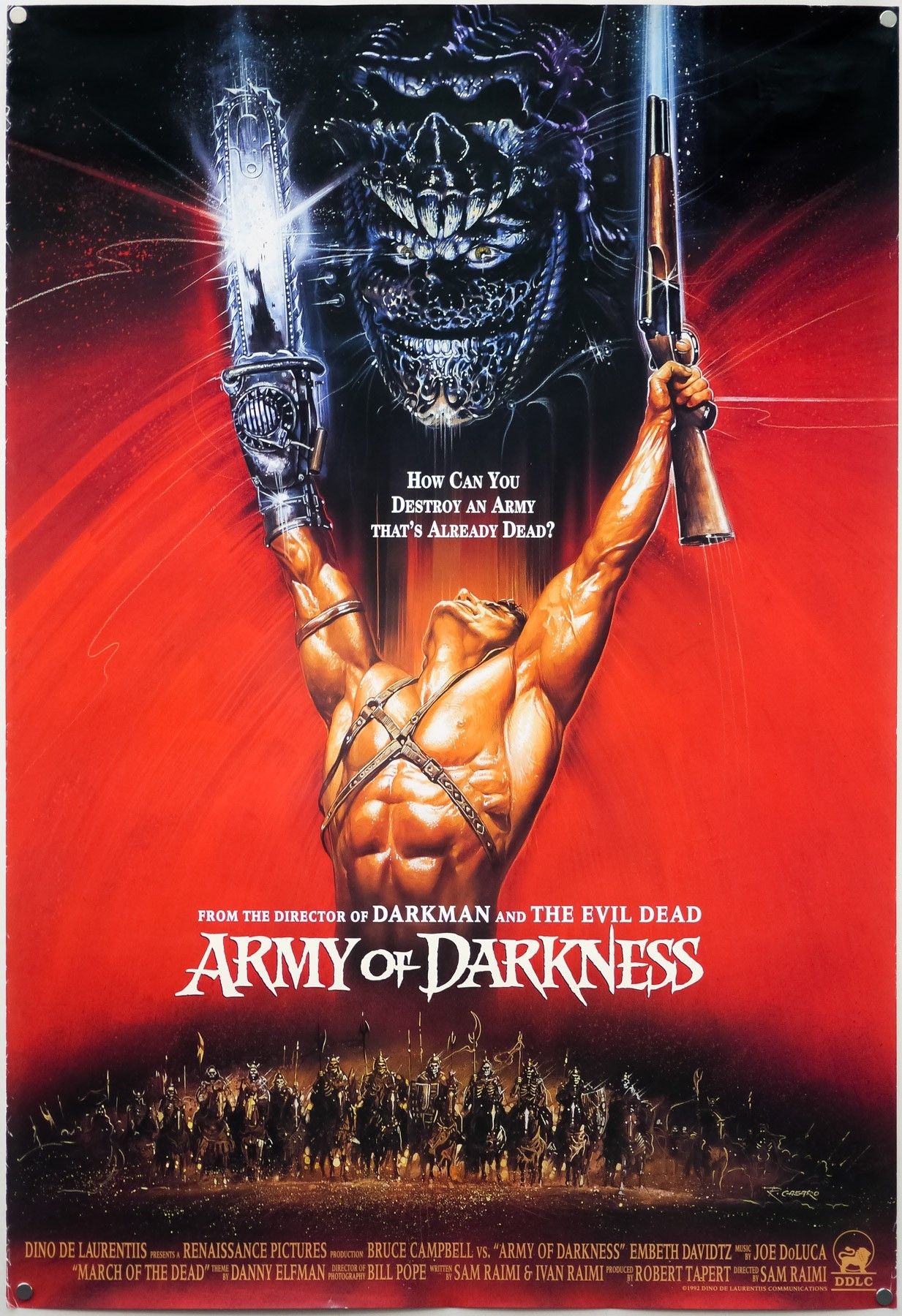 ARMY OF DARKNESS 1992 Movie Posters Classic Horror Movies Classic