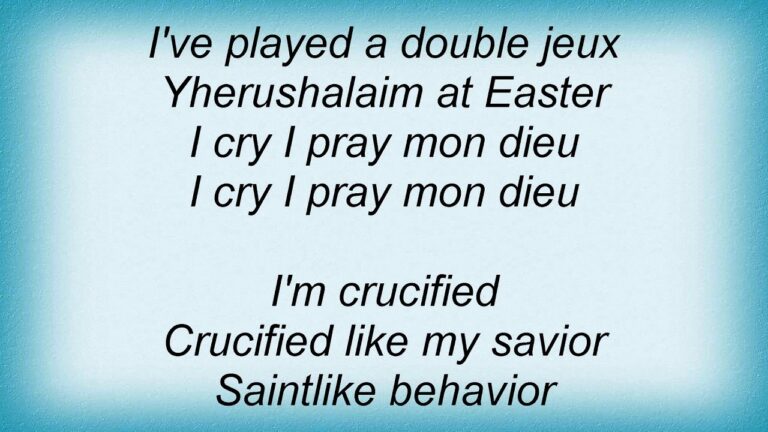 Army Of Lovers Crucified Lyrics YouTube