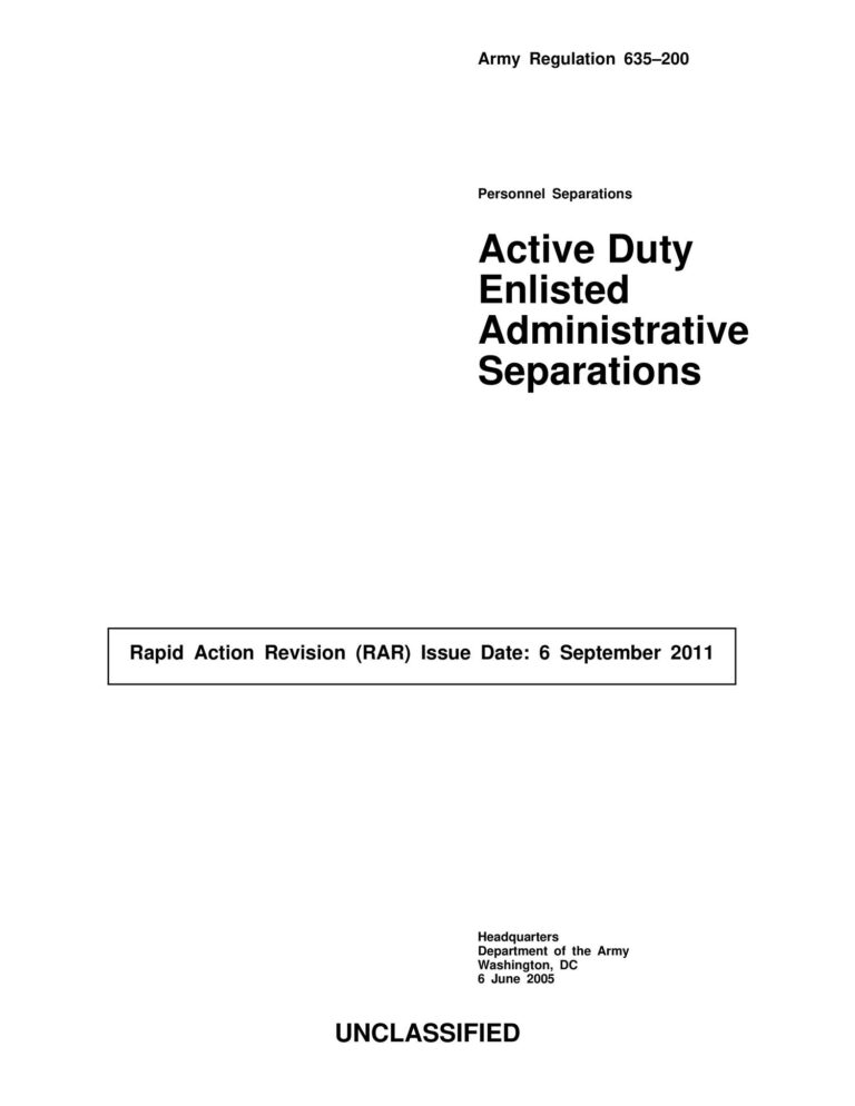 Army Regulation 635 200 pdf DocDroid