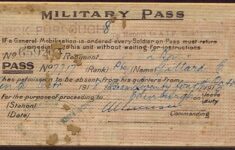 Australian Military Leave Pass WW1 AIF Leave Pass Dated Flickr