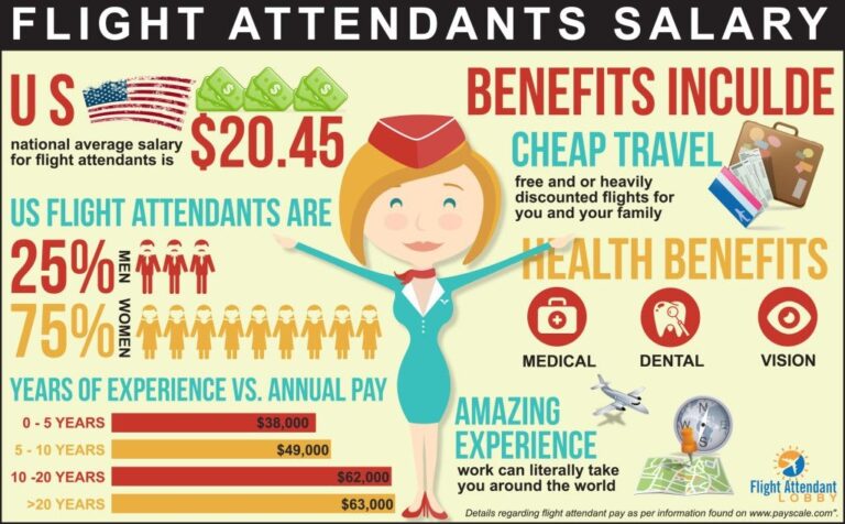 Awesome Flight Attendant Salary Infographic To Help You Understand How 