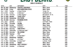 Baylor Women s Basketball Announces 2020 21 Schedule
