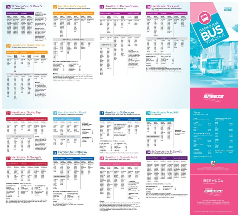 Bermuda Bus Schedule By Bermuda Magazine Issuu