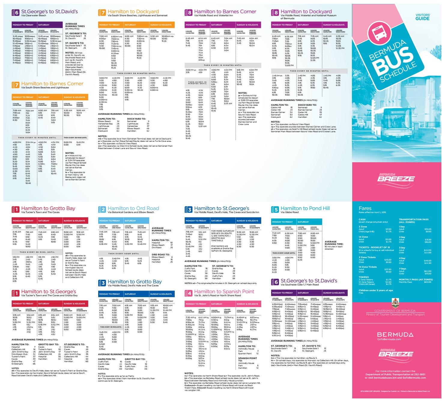 Bermuda Bus Schedule By Bermuda Magazine Issuu