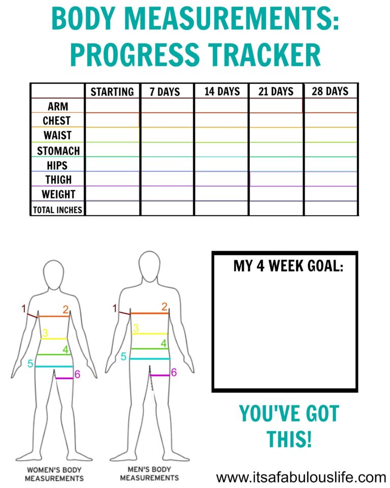 Body Measurement Chart Printable Free Free Printable Templates