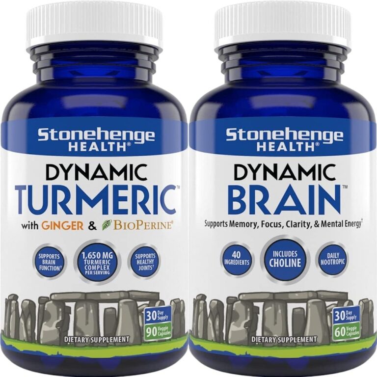 Buy Stonehenge Health Dynamic Turmeric Dynamic Brain Supports Joint 