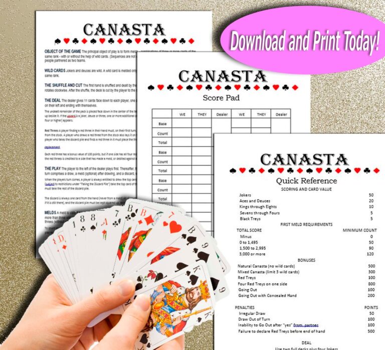 Canasta Rules For Two Players Guardovasg