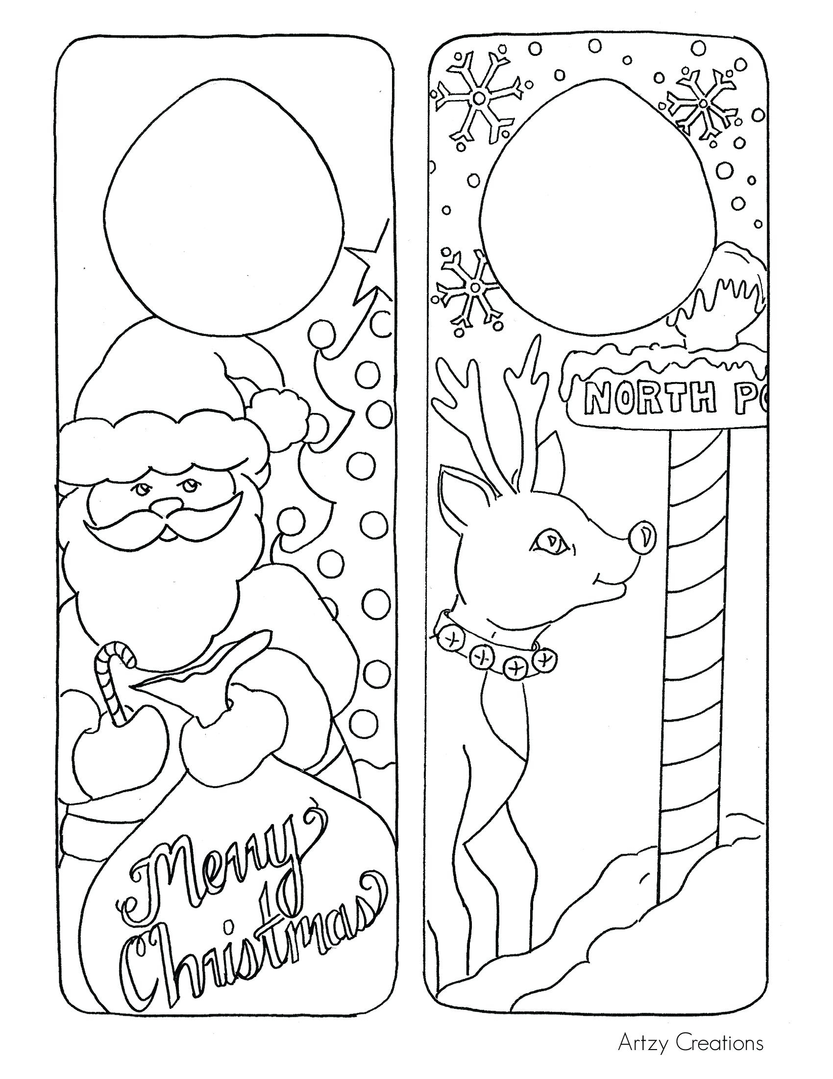 Christmas Card Coloring Pages At GetColorings Free Printable
