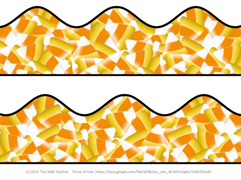 Classroom Freebies Too Printable Bulletin Board Borders Fall Themed