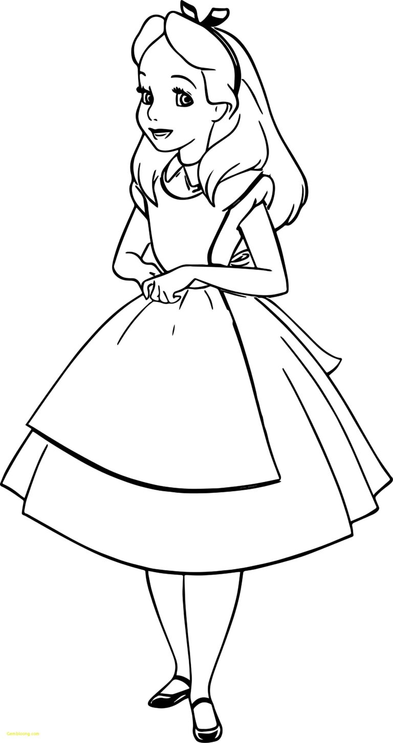Coloring Pages Of Alice In Wonderland Characters At GetColorings 