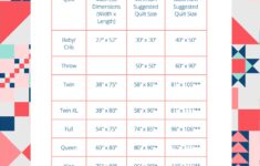 Common Or Standard Quilt Sizes A Resource And Free Printable