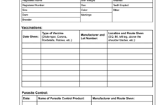 Dog Vaccination Record Printable PDF Form Fill Out And Sign Printable