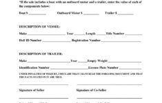 Download Free Boat Bill Of Sale Template Fillable Forms