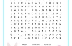 Easter Word Search Free Printable Worksheet For Kids