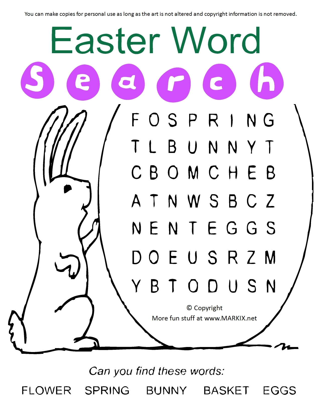 Easter Word Search