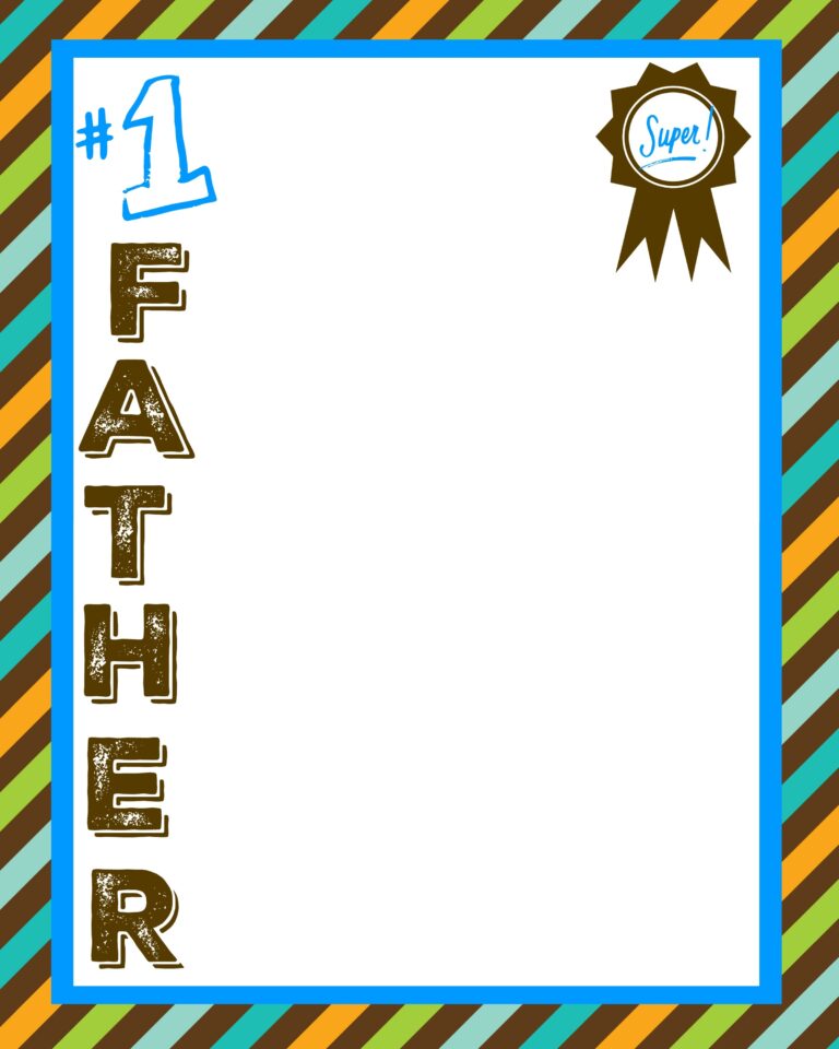 Father s Day Printable Three Kids And A Fish