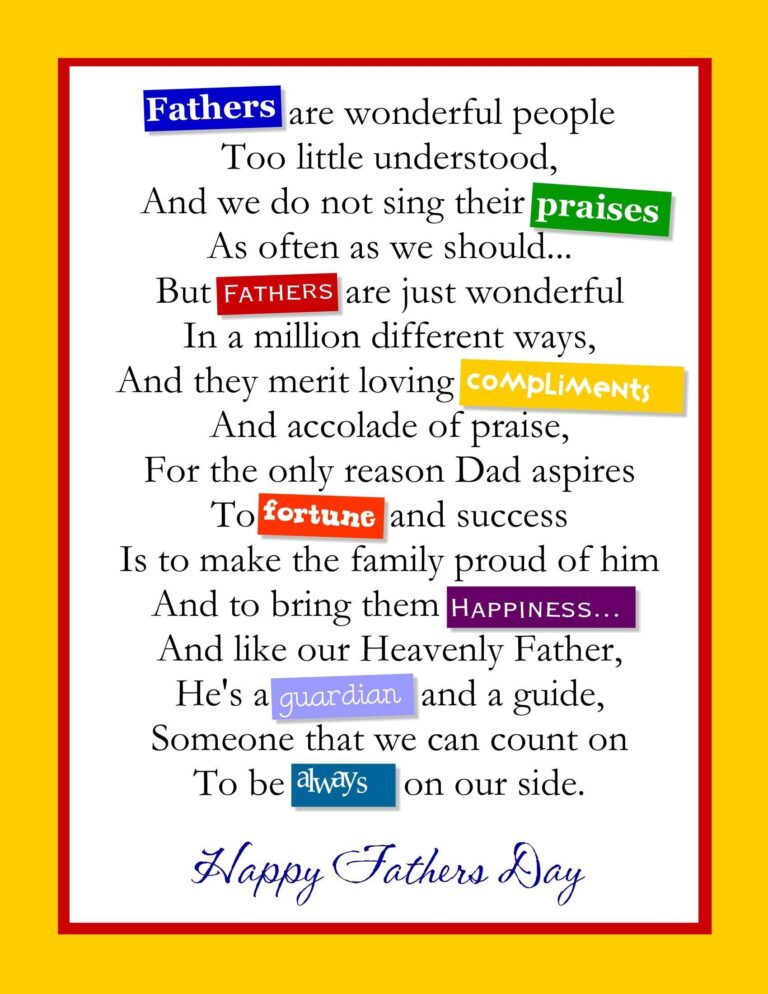 Fathers Day 2015 Poems And Quotes