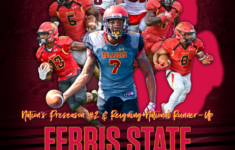 Ferris State Football Schedule Poster Comic Book Cover Book Cover