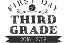 First Day Of Third Grade Sign Free Printable
