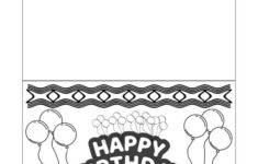 Foldable Printable Birthday Cards To Color Add A Little Adventure