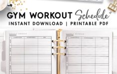 FREE 6 Day Gym Workout Schedule Pdf World Of Printables