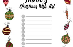 Free Christmas List Template Customize Online Print At Home