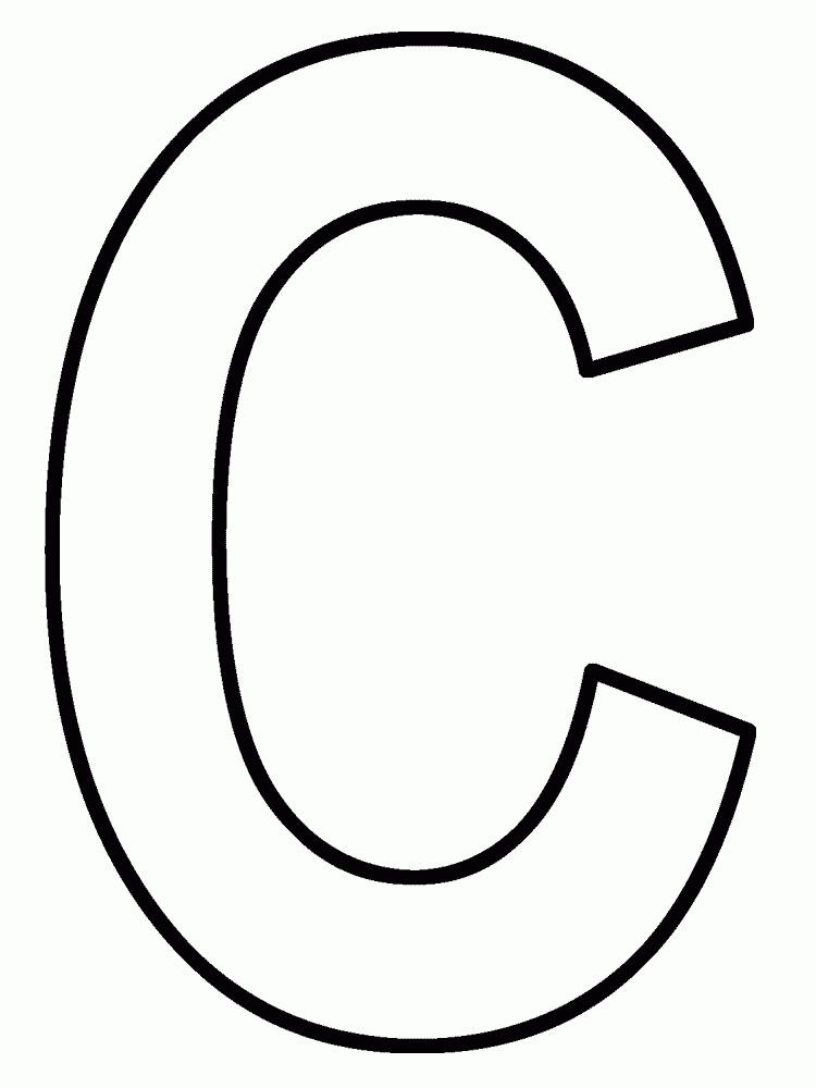 Free letter c printable coloring pages for Preschool Preschool Crafts