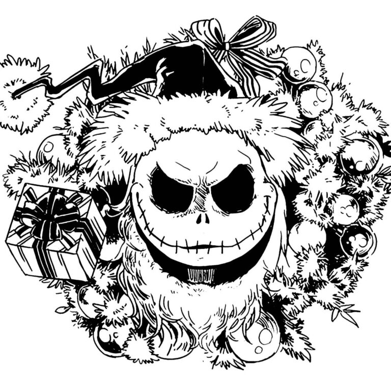 Free Nightmare Before Christmas Coloring Pages Printable At 