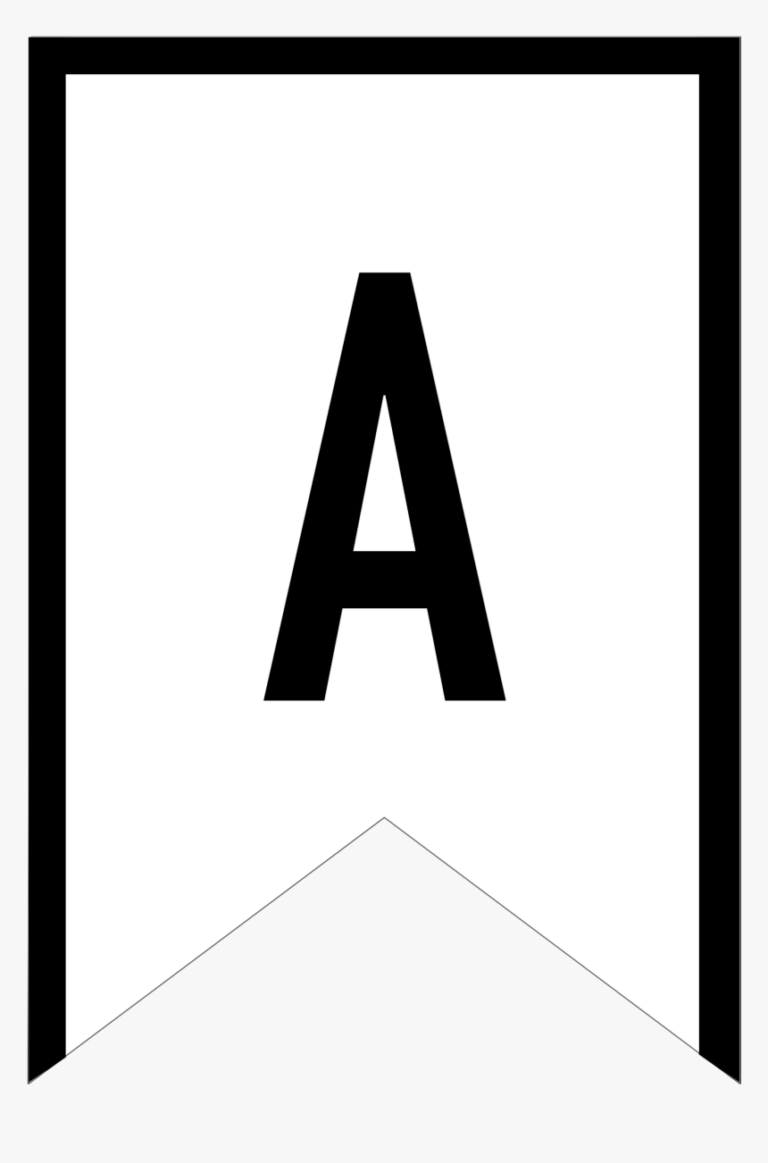 Free Printable Banner Letters Pdf HD Png Download Transparent Png 