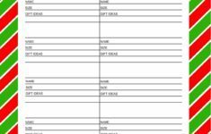 Free Printable Gift List 25 Days To An Organized Christmas Kelly