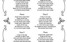Free Printable Lyrics For Jingle Bells