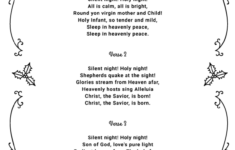 Free Printable Lyrics For Silent Night